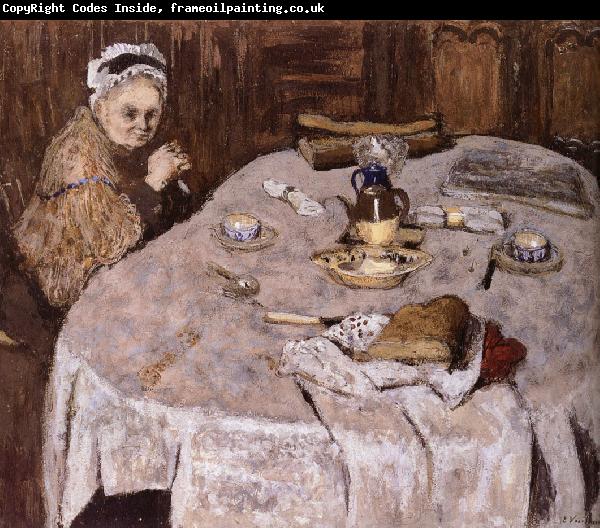 Edouard Vuillard Vial wife's breakfast